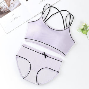 Women’s Cotton Padded Bra & Panties Set – Comfortable Kids Sports Underwear