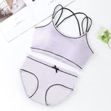 Women’s Cotton Padded Bra & Panties Set – Comfortable Kids Sports Underwear