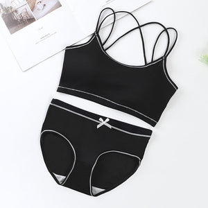 Women’s Cotton Padded Bra & Panties Set – Comfortable Kids Sports Underwear
