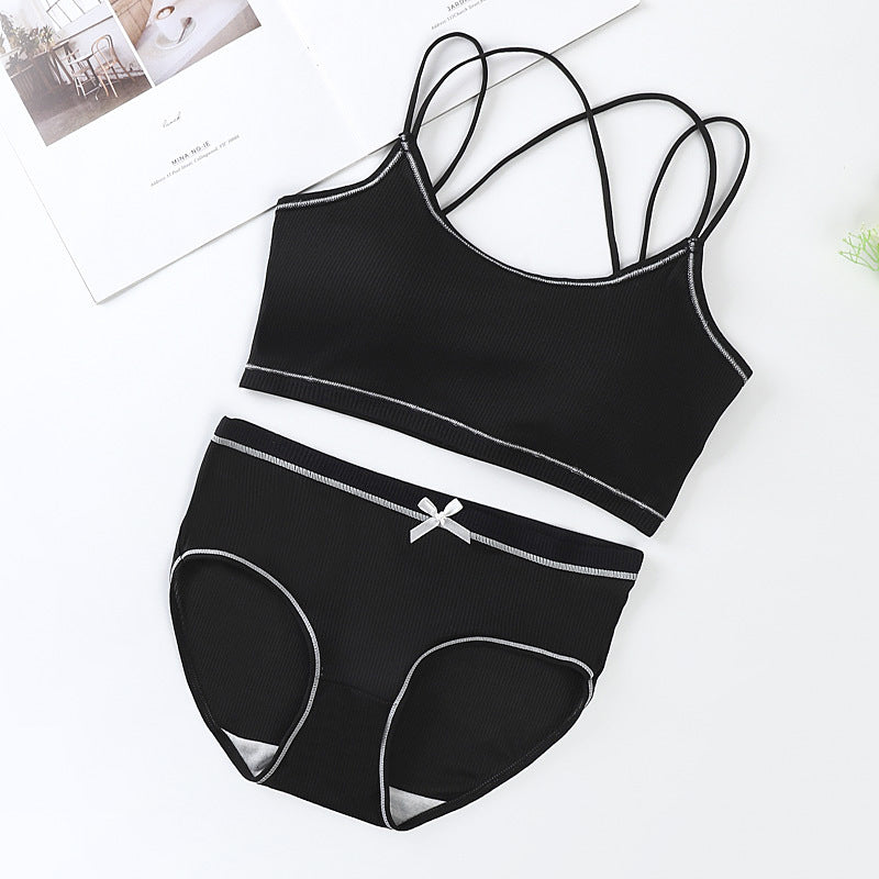 Women’s Cotton Padded Bra & Panties Set – Comfortable Kids Sports Underwear