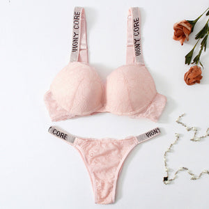 Letter Hot Diamond Gathered Fashion Lingerie – Bold, Sexy, and Trendy
